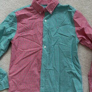 Vineyard Vines Boys Plaid Whale Shirt